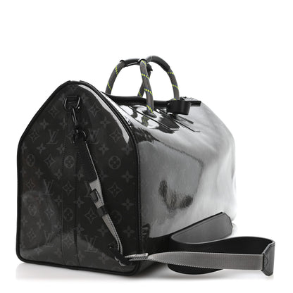 Louis Vuitton Monogram Eclipse Glaze Keepall Bandouliere 50 2 of 9