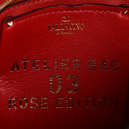 Valentino Garavani Nappa Atelier 03 Rose Edition Small Flap Crossbody Bag Cerise 6 of 15