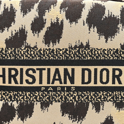 Christian Dior Canvas Mizza Embroidered Leopard DiorTravel Nomad Pouch Beige 7 of 9