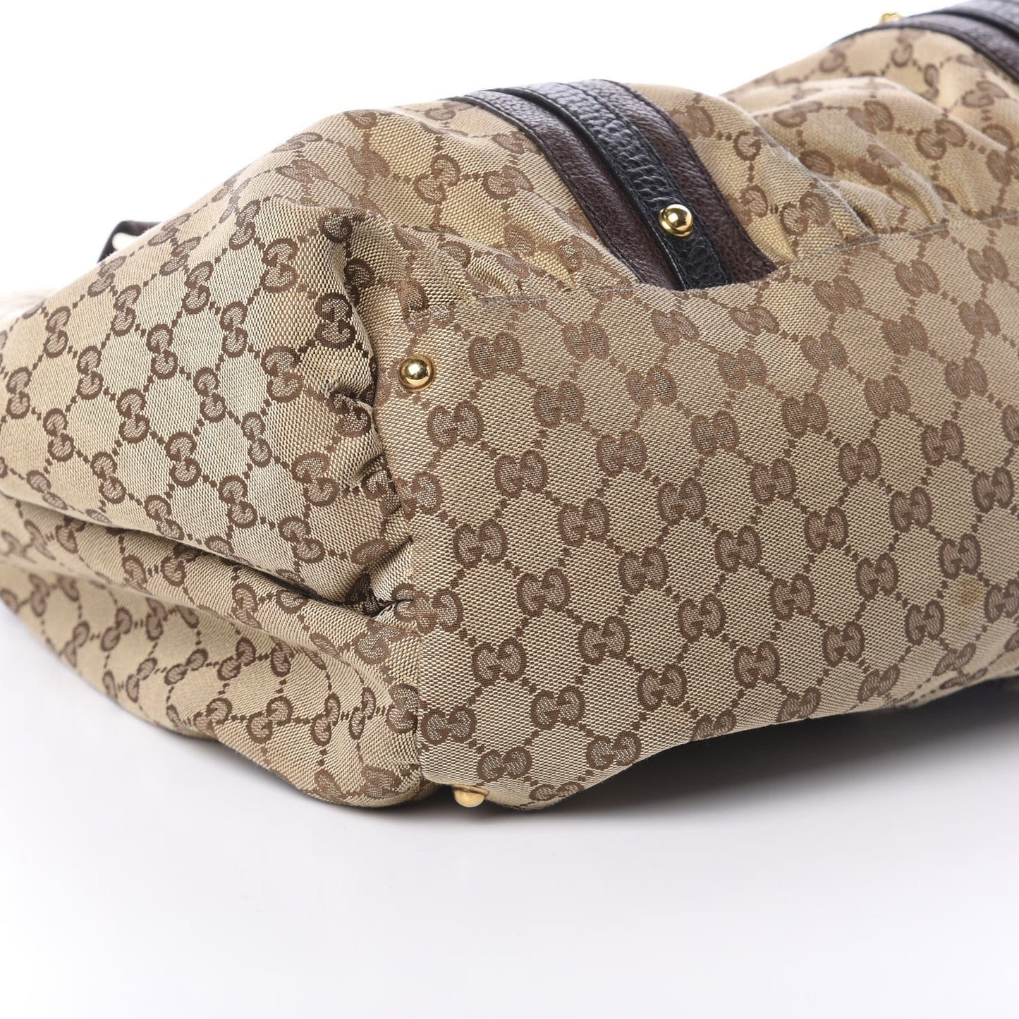 Monogram Medium Interlocking Icon Tote Dark Brown