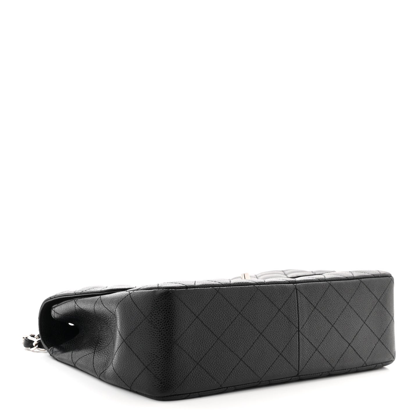 Caviar Quilted Jumbo Single Flap Black