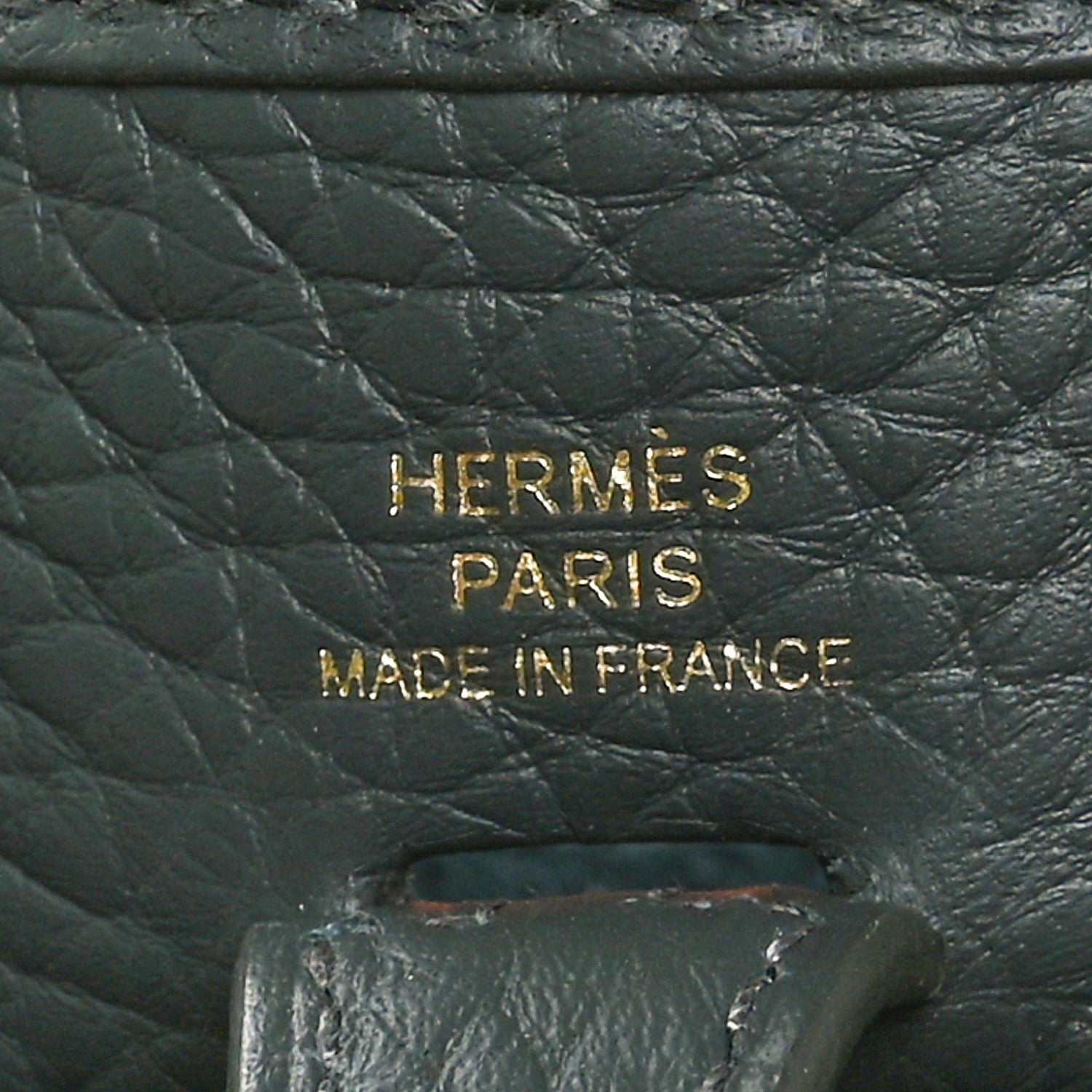 Hermes Taurillon Clemence Amazone Evelyne TPM Vert Mangrove 7 of 11