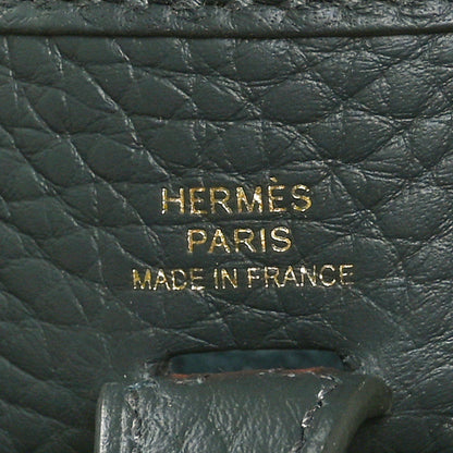 Hermes Taurillon Clemence Amazone Evelyne TPM Vert Mangrove 7 of 11