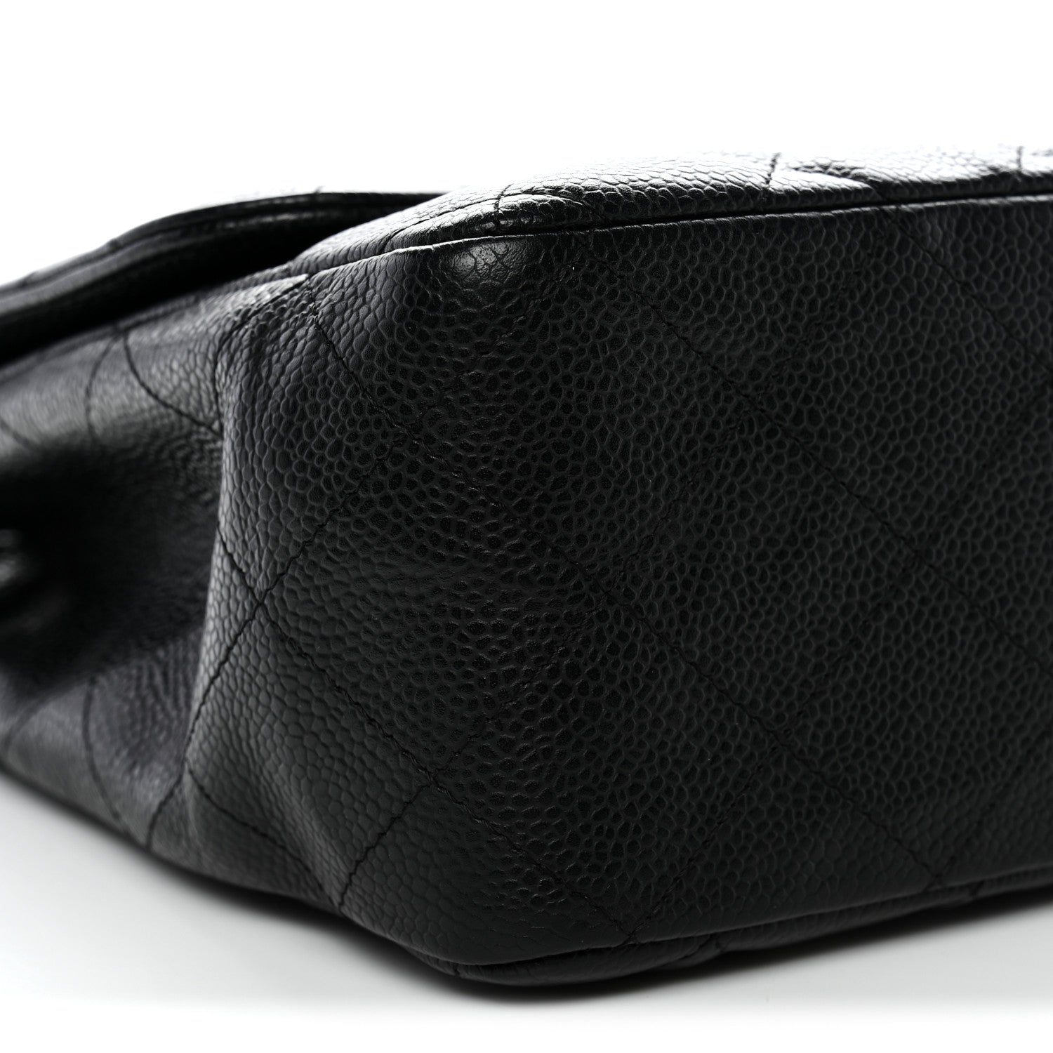 Chanel Caviar Quilted Jumbo Single Flap Black 9 of 11