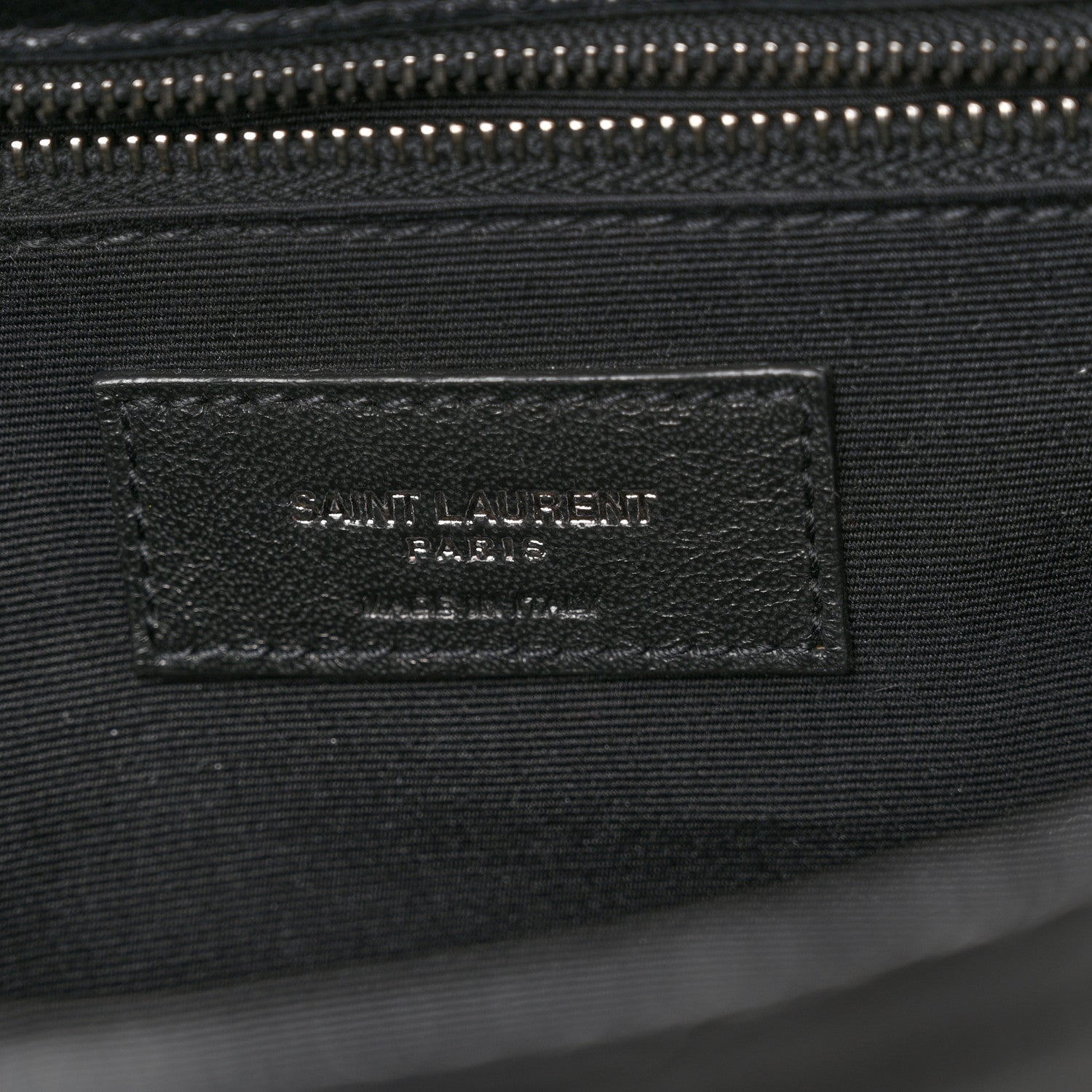Saint Laurent Crinkled Calfskin Matelasse Monogram Medium Niki Chain Satchel Black 6 of 10