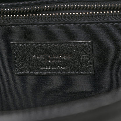 Saint Laurent Crinkled Calfskin Matelasse Monogram Medium Niki Chain Satchel Black 6 of 10