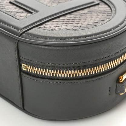 Fendi Vitello Grace Elaphe Python Print O'Lock Mini Camera Case Asfalto Fumo 10 of 10
