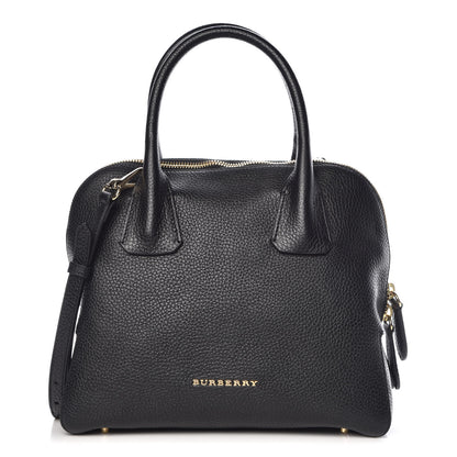 Burberry London Grainy Calfskin Small Greenwood Bowling Bag Black 1 of 13