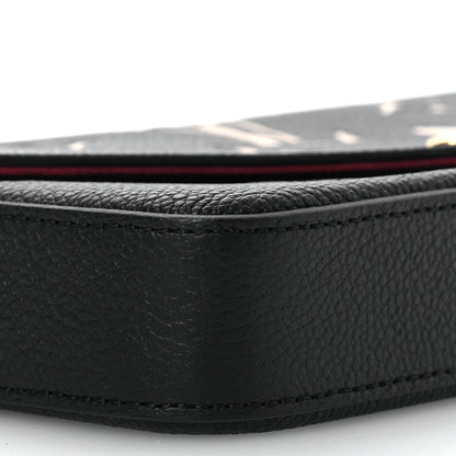 Louis Vuitton Empreinte Monogram Giant Felicie Pochette Black Beige 14 of 16