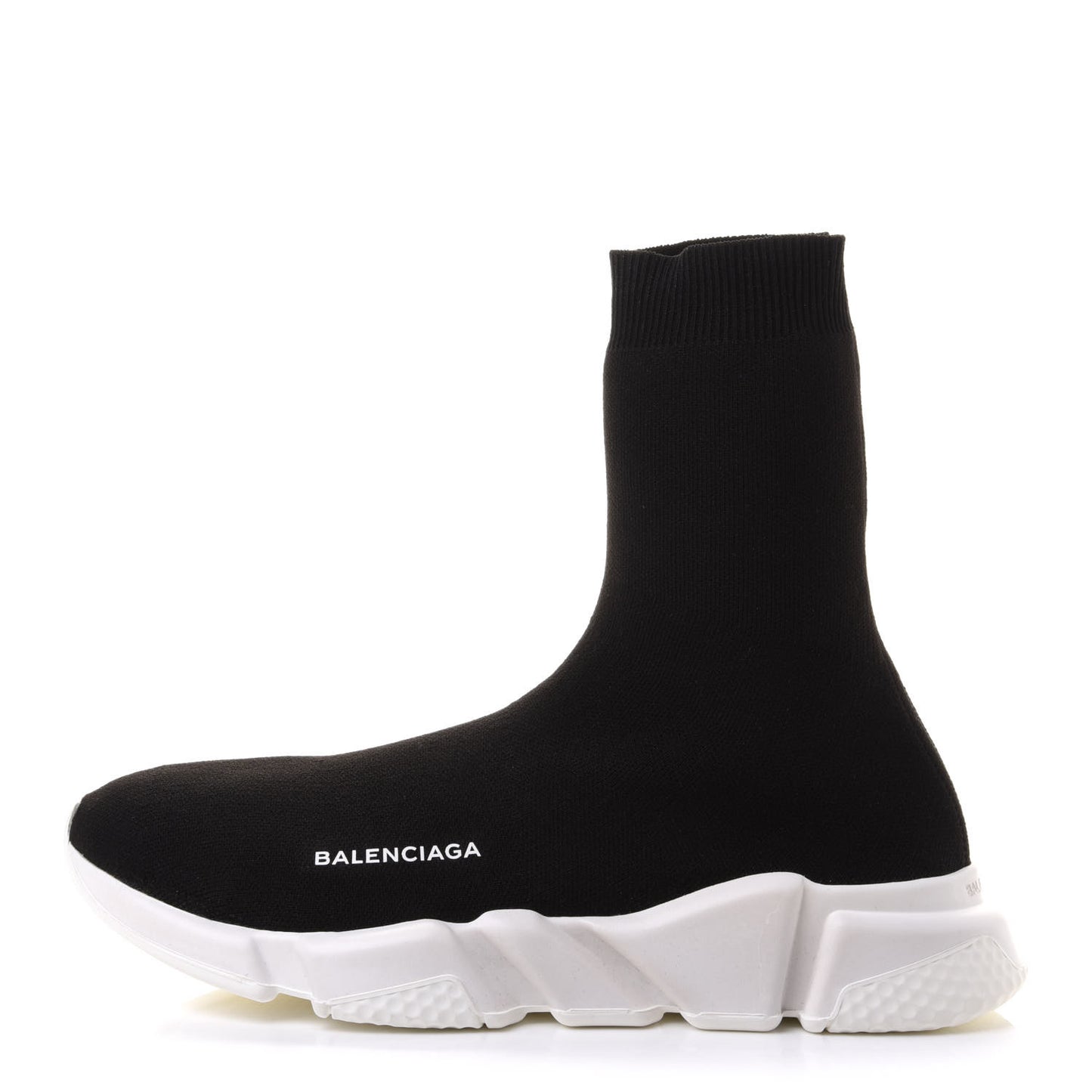Neoprene Knit Mens Speed Sock Sneakers 41 Black White