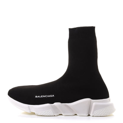 Balenciaga Neoprene Knit Mens Speed Sock Sneakers 41 Black White 1 of 8