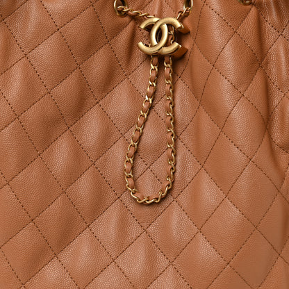 Chanel Caviar Quilted Medium Chanel 25 Handbag Brown 9 of 12