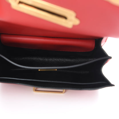 Prada City Calfskin Saffiano Cahier Bag Fuoco Black 5 of 9