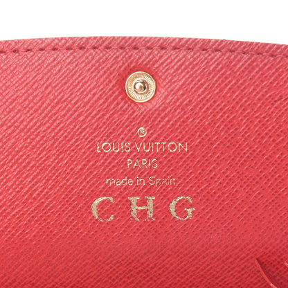 Louis Vuitton Damier Ebene Emilie Wallet Red 6 of 10