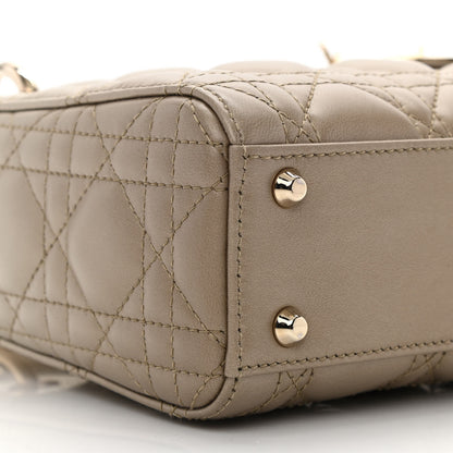 Christian Dior Metallic Lambskin Cannage Mini Lady Dior Gold 8 of 10