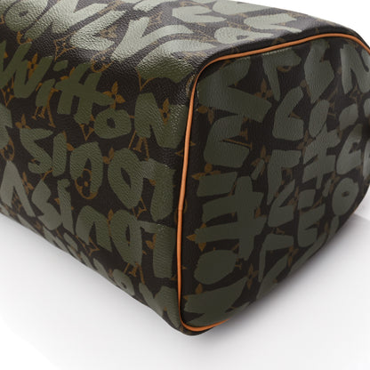 Louis Vuitton Monogram Graffiti Speedy 30 Kaki 9 of 9