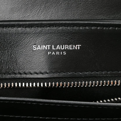 Saint Laurent Calfskin Y Quilted Monogram Toy Loulou Crossbody Bag Black 6 of 12