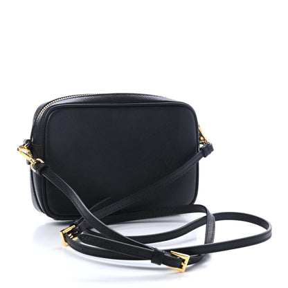Prada Saffiano Lux Camera Crossbody Bag Black 2 of 4