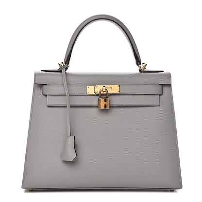 Hermes Epsom Kelly Sellier 28 Gris Mouette 1 of 39