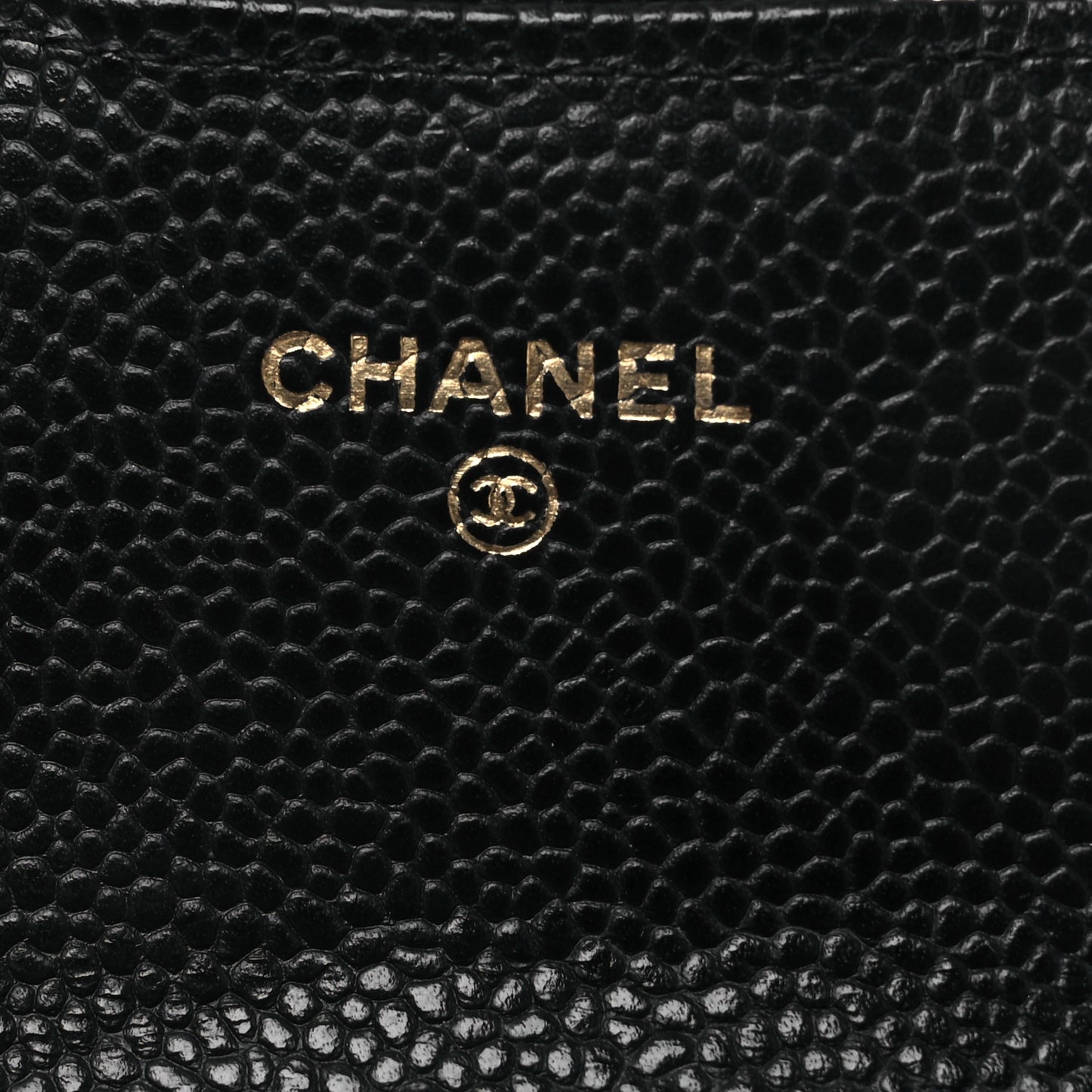 Caviar Quilted Large Gusset Flap Wallet Black