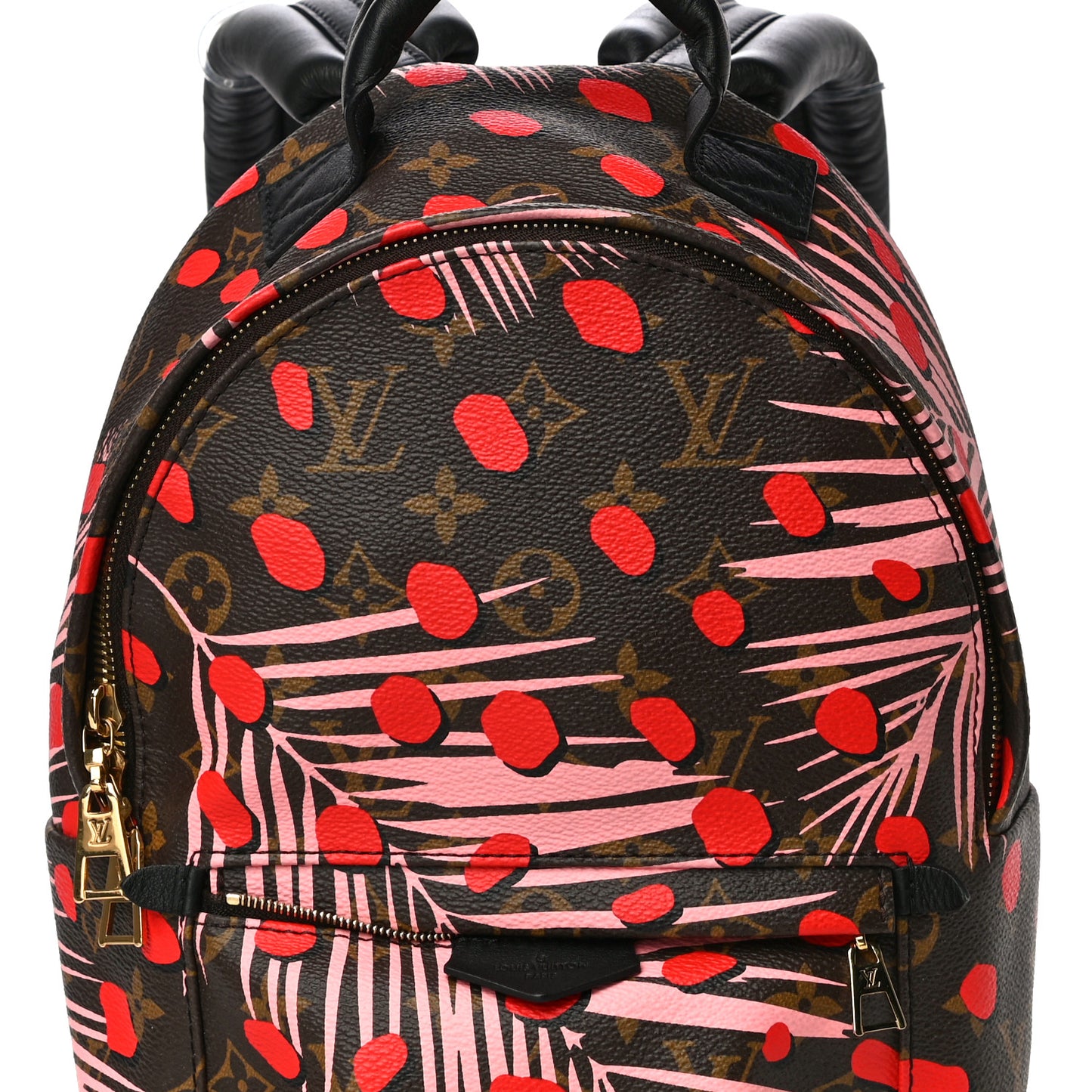 Monogram Jungle Dots Palm Springs Backpack PM Sugar Pink Poppy