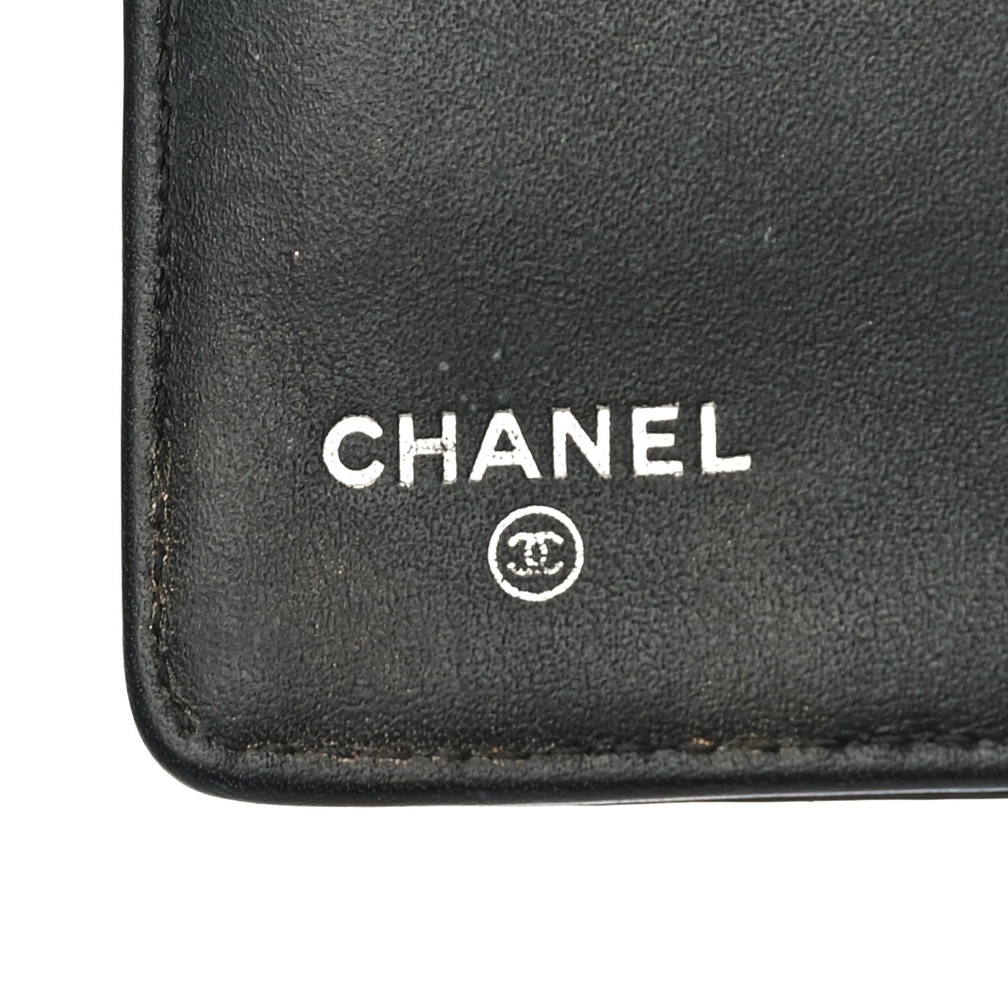 Patent Calfskin Quilted Boy Yen Wallet Black