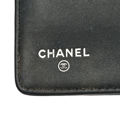 Chanel Patent Calfskin Quilted Boy Yen Wallet Black 6 of 15
