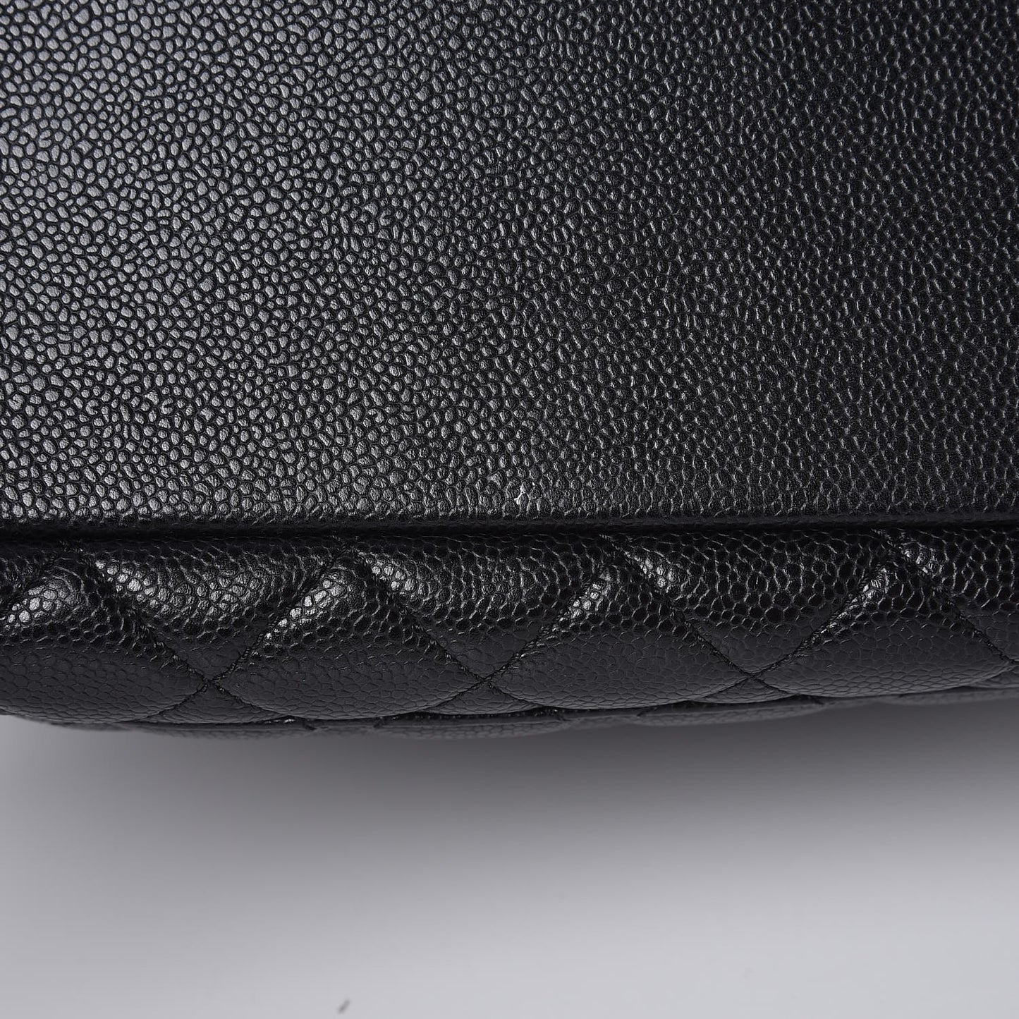 Caviar Quilted Grand Shopping Tote GST Black