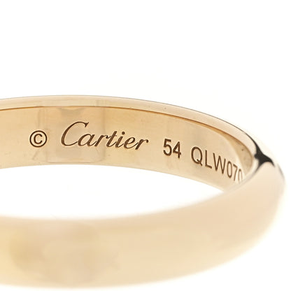 Cartier 18K Yellow Gold 3.5mm 1895 Wedding Band Ring 54 7 4 of 5