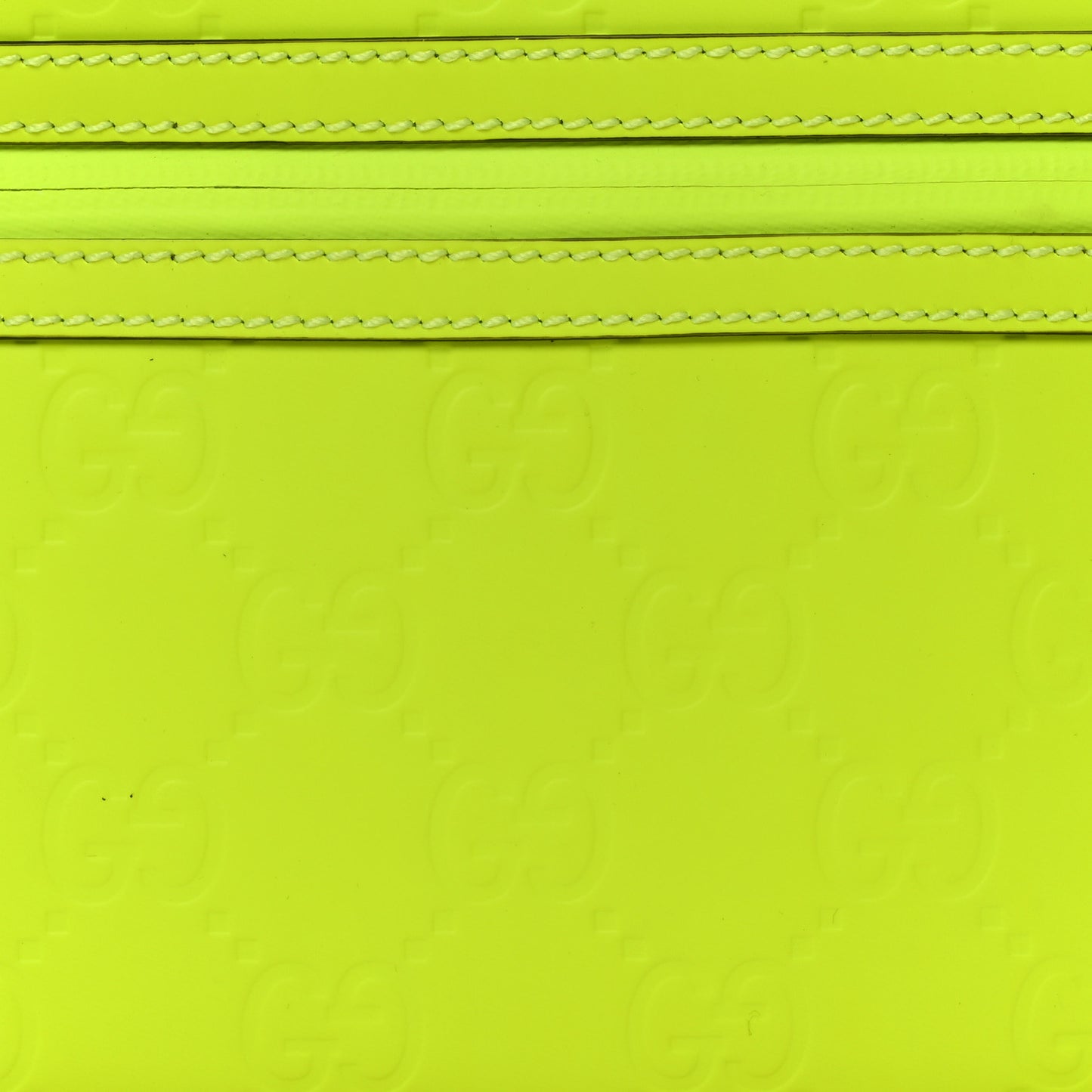 Rubber Effect Monogram GG Crossbody Bag Fluorescent Yellow