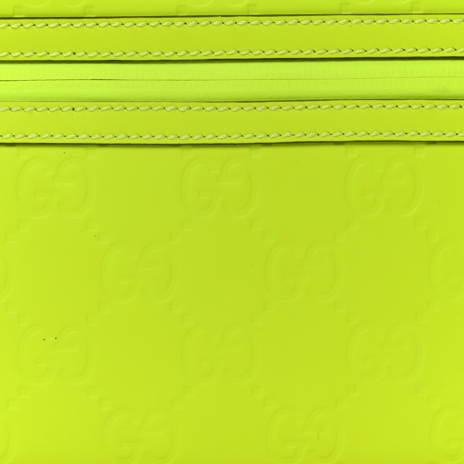 Gucci Rubber Effect Monogram GG Crossbody Bag Fluorescent Yellow 7 of 9