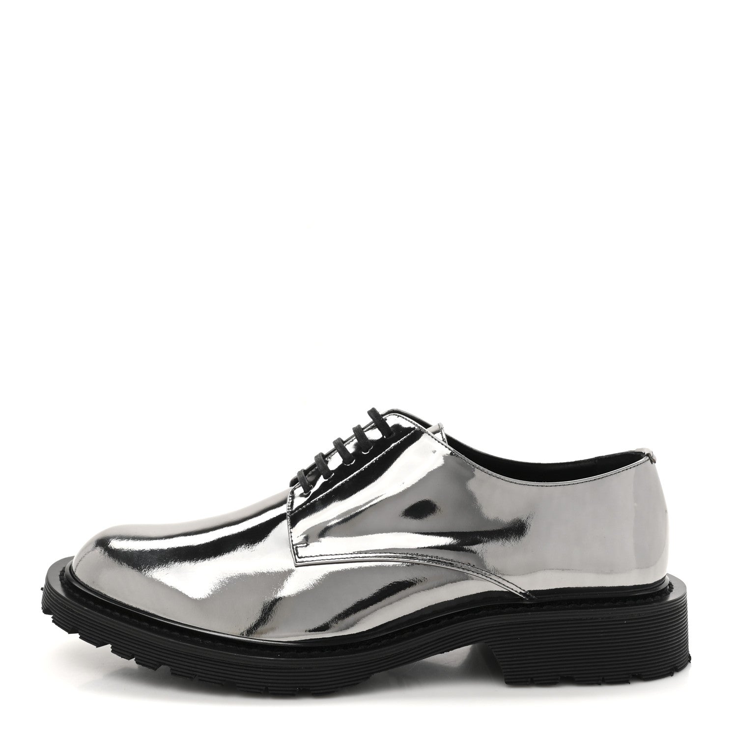 Saint Laurent Soft Laminato Mens Army 20 Derby Shoes 41 Metal Shotgun 1 of 10