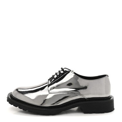 Saint Laurent Soft Laminato Mens Army 20 Derby Shoes 41 Metal Shotgun 1 of 10