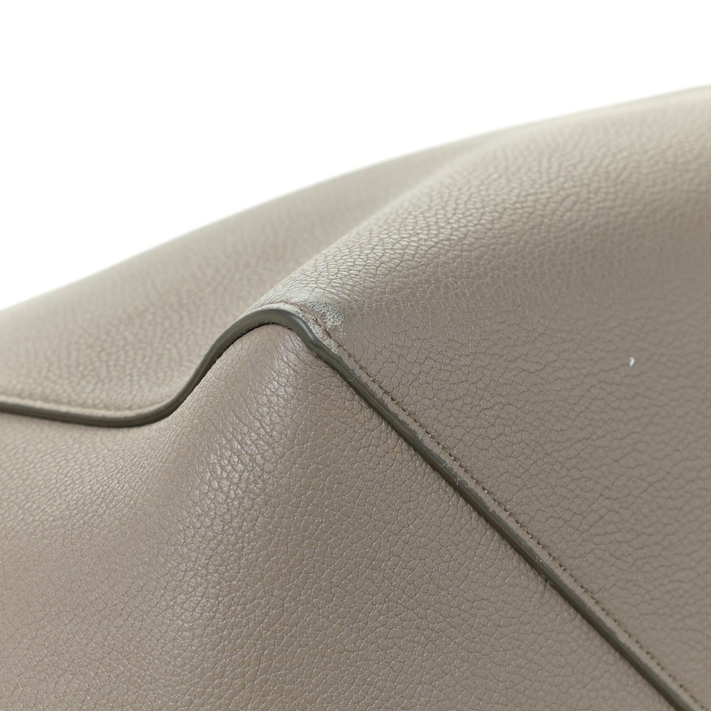 Soft Grained Calfskin Medium Belt Cabas Phantom Taupe