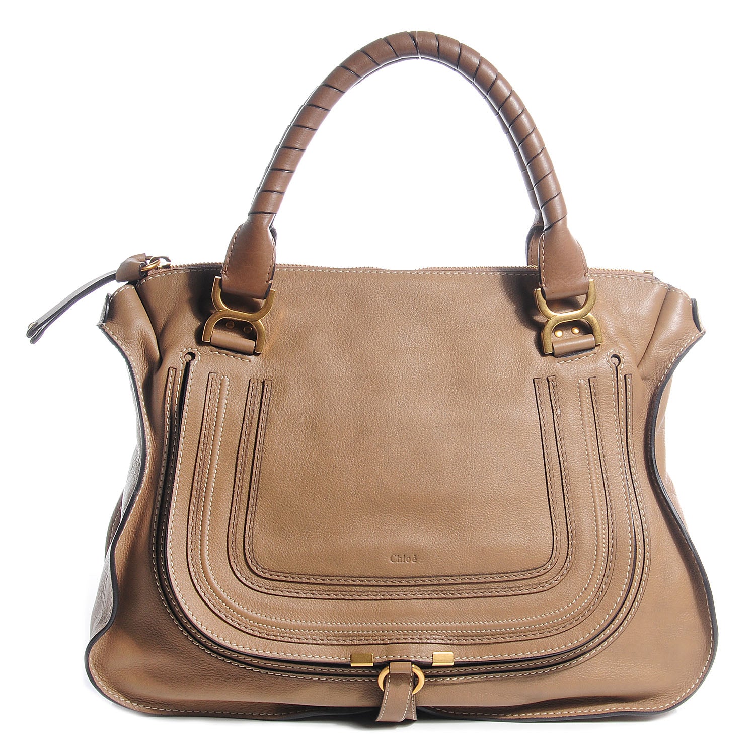 Chloe Calfskin Large Marcie Satchel Nut 1 of 13