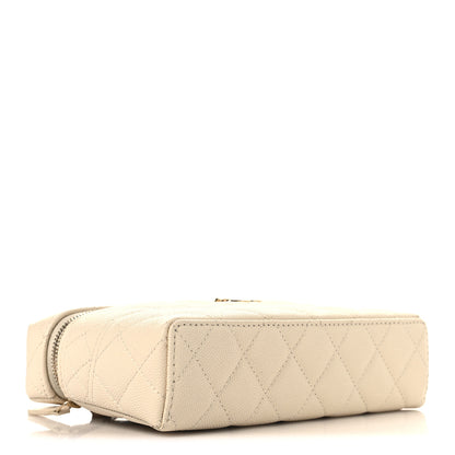 Chanel Caviar Quilted Trendy Handle Slim Vanity Ecru 4 of 10