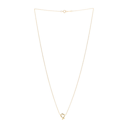 Tiffany 18K Yellow Gold Mini Paloma Picasso Loving Heart Pendant Necklace 3 of 4