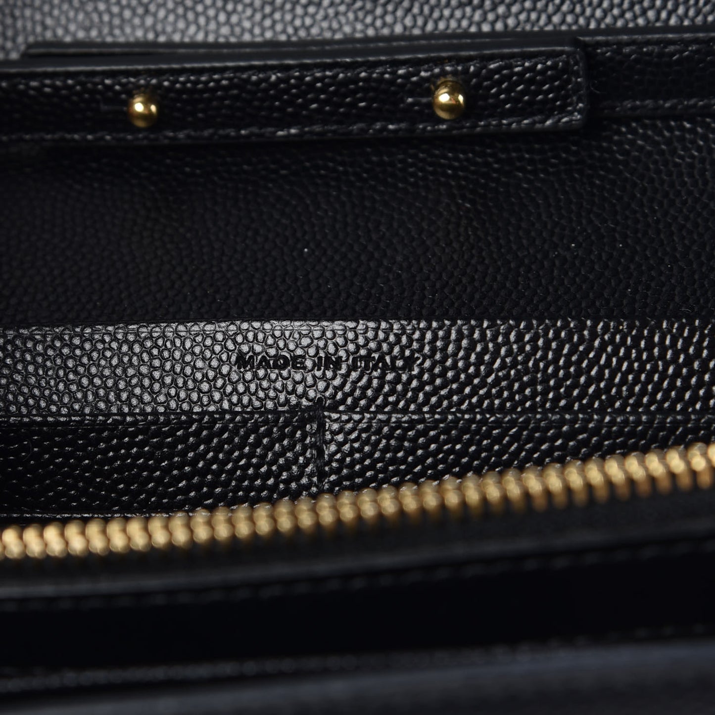 Grain De Poudre Star Studded Monogram Wallet on Chain Black