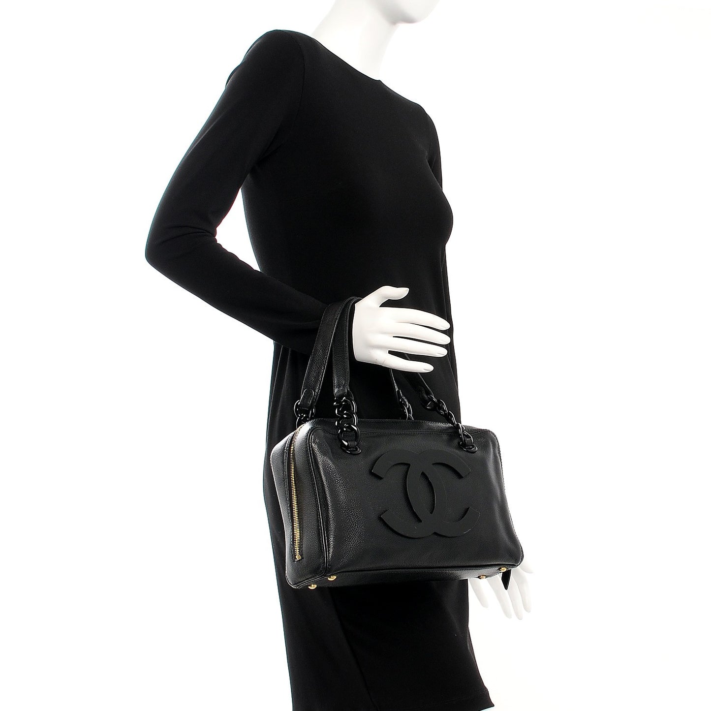 Caviar Bekko Chain Camera Bag Black