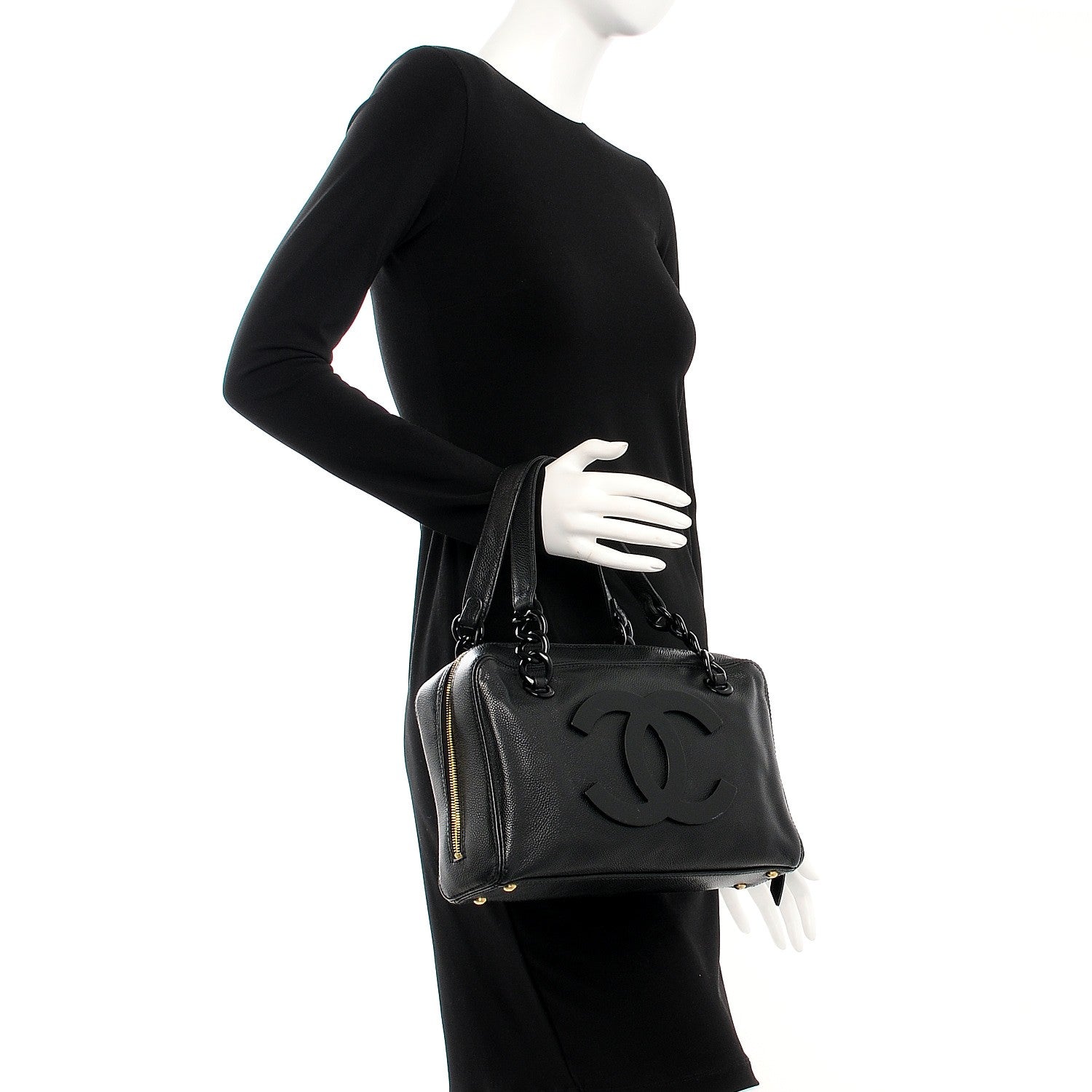 Chanel Caviar Bekko Chain Camera Bag Black 2 of 8