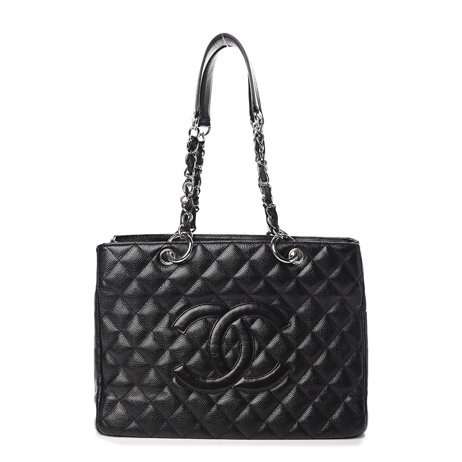 Chanel Caviar Quilted Grand Shopping Tote GST Black 1 of 17
