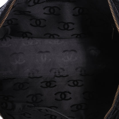 Chanel Suede Tassel CC Shoulder Bag Black 6 of 8