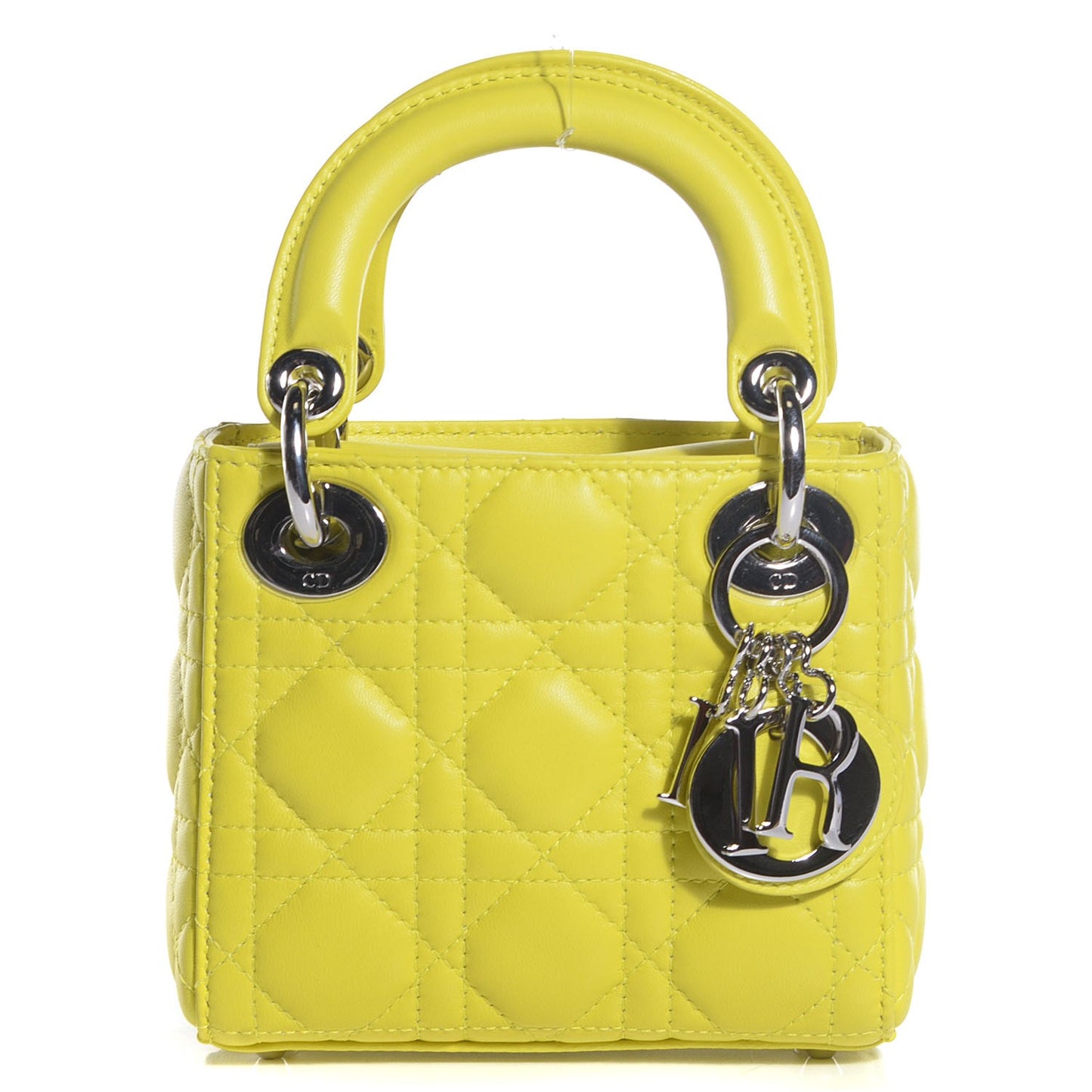 Lambskin Cannage Nano Lady Dior Acid