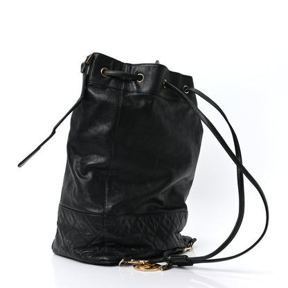 Chanel Caviar Quilted Drawstring Backpack Black 4 of 12