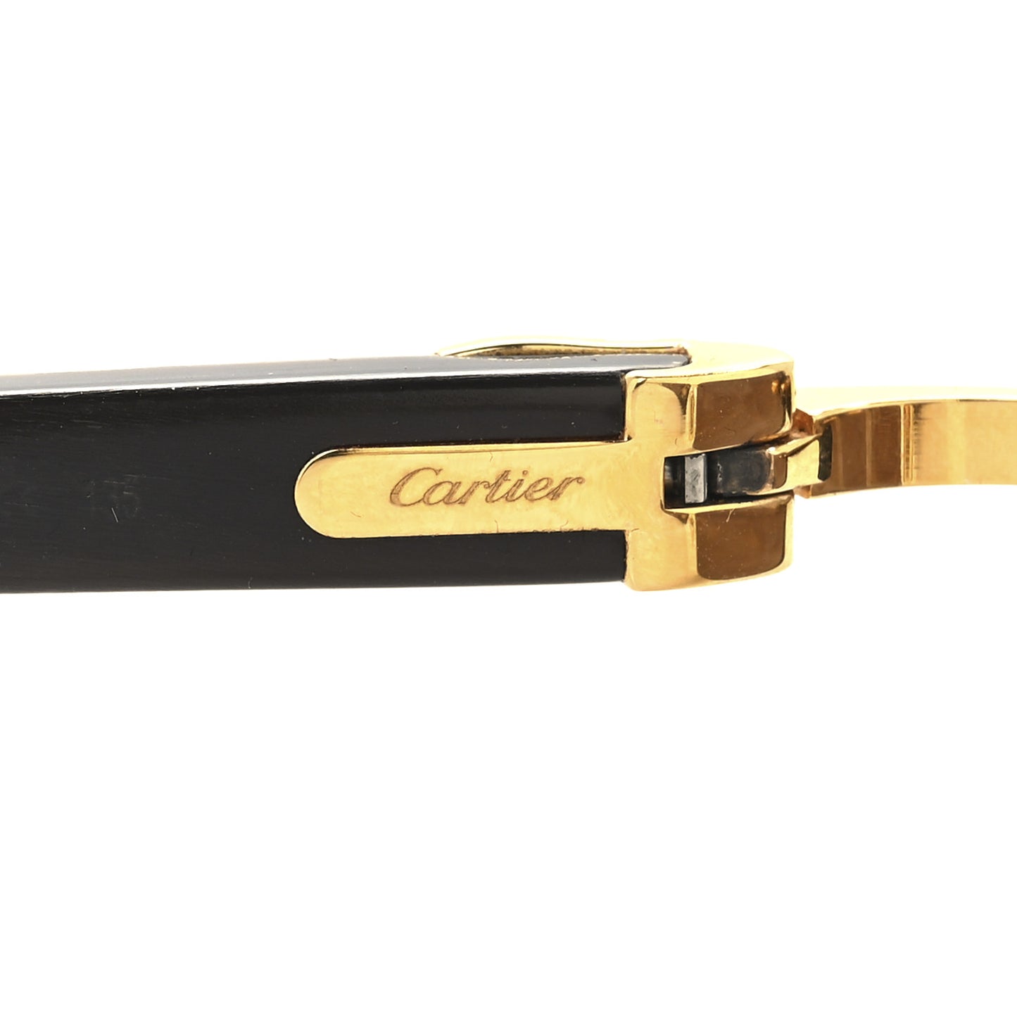 Metal Buffalo Horn Square Sunglasses Gold