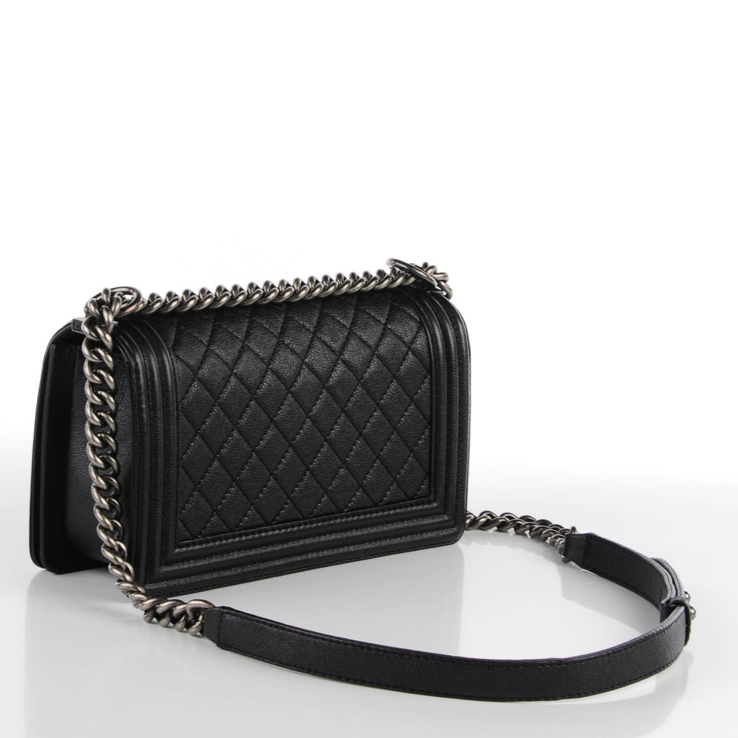 Chanel Calfskin Quilted Medium Boy Flap Black 3 of 7