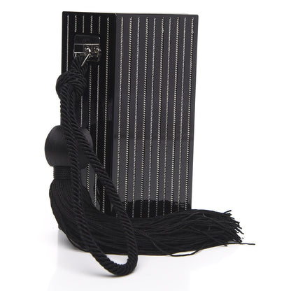 Saint Laurent Acrylic Metal Miniadure Logo Match Box Black 3 of 12