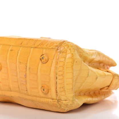 Nancy Gonzalez Crocodile Mini Cristina Satchel Yellow 7 of 13