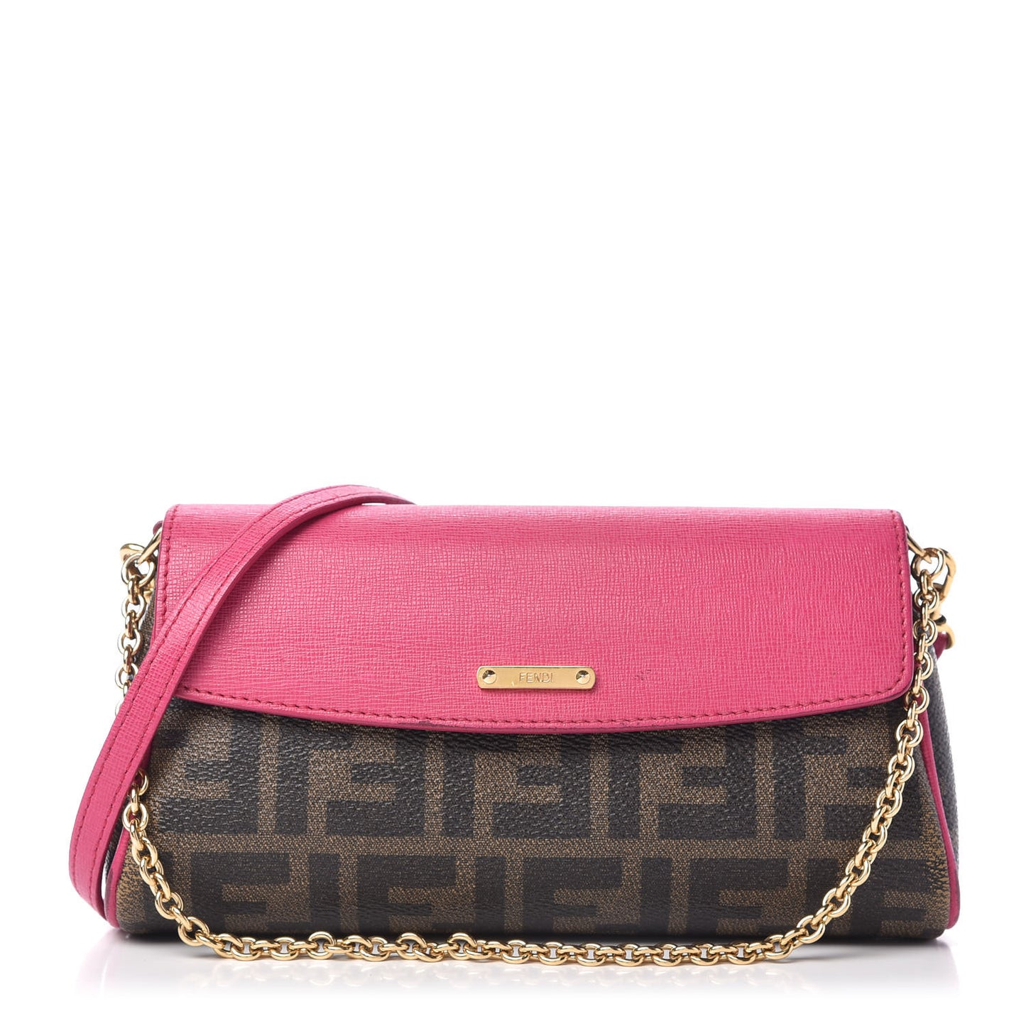 Zucca Spalmati Vitello Elite Flap Crossbody Bag Tobacco Ciclamino