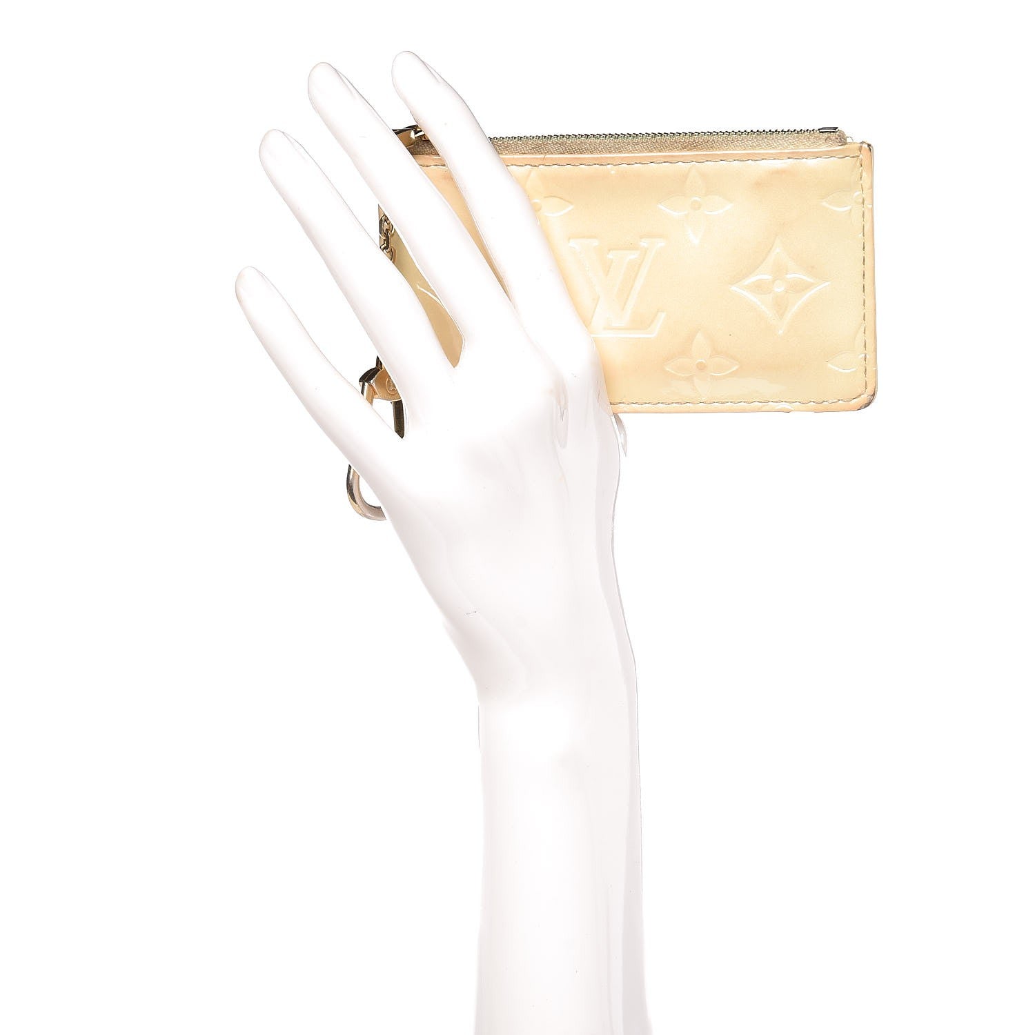 Louis Vuitton Vernis Key Pouch Perle 2 of 18